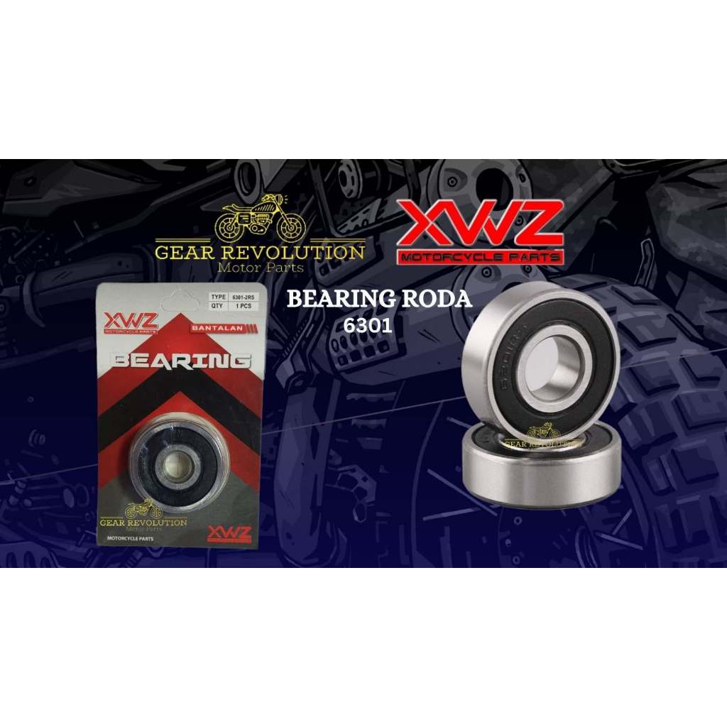 BEARING LAHER 6301 2RS BEARING XWZ BANTALAN RODA MOTOR