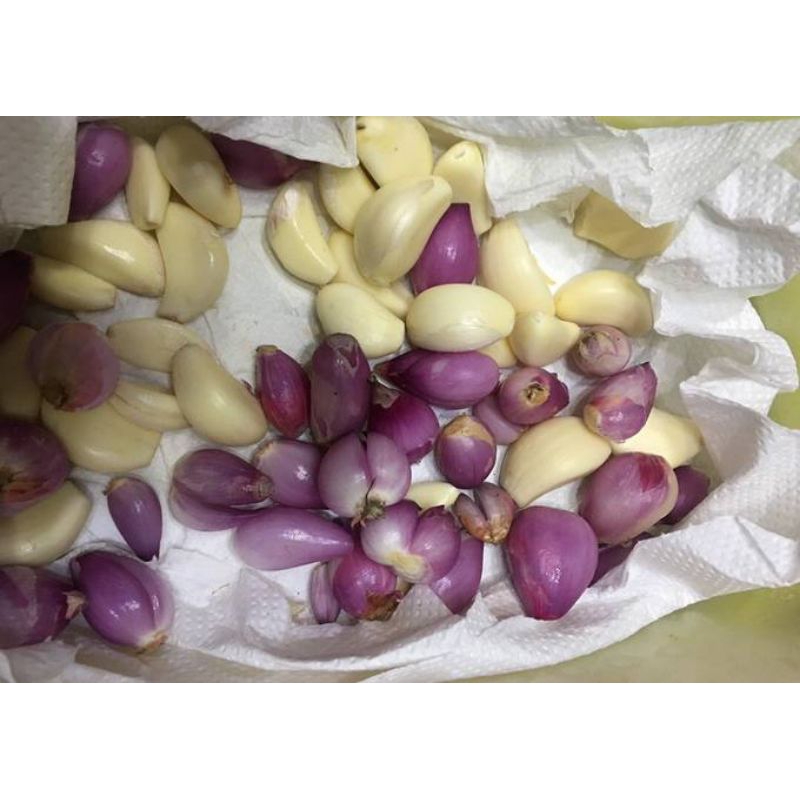 

Bawang Merah Putih Kupas Campur 100gr