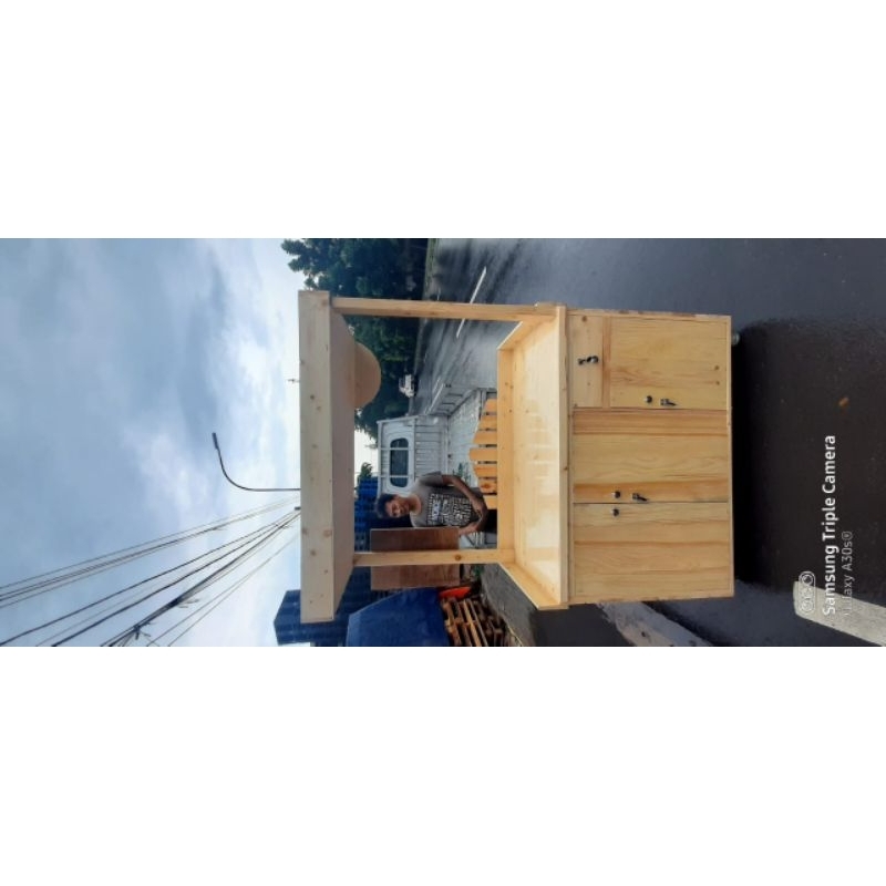 booth minuman makanan / gerobak minuman / gerobak sate