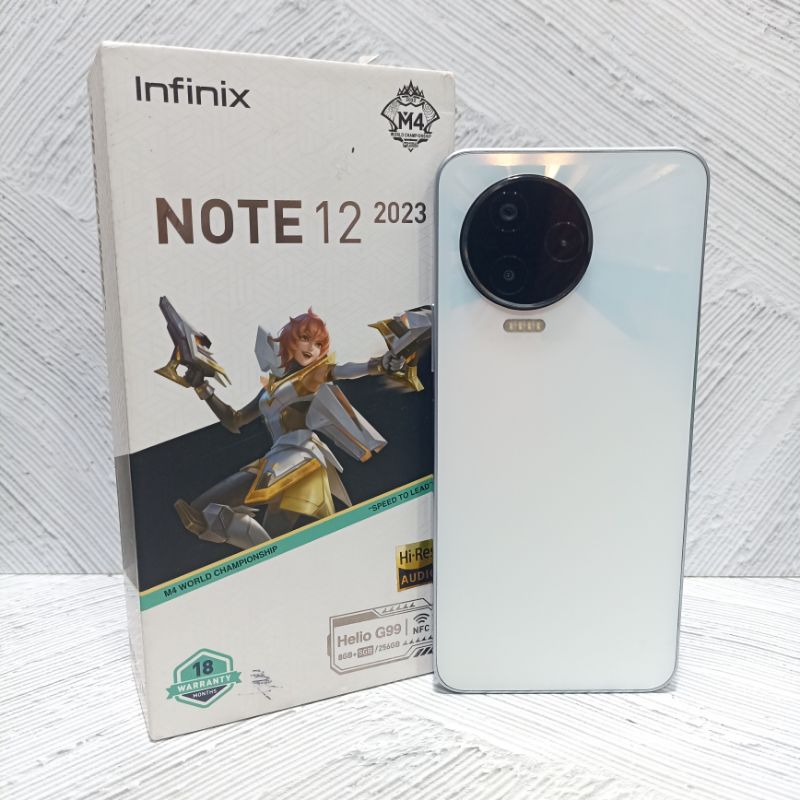 Infinix Note 12 2023 8/256 GB Handphone Second Fullset