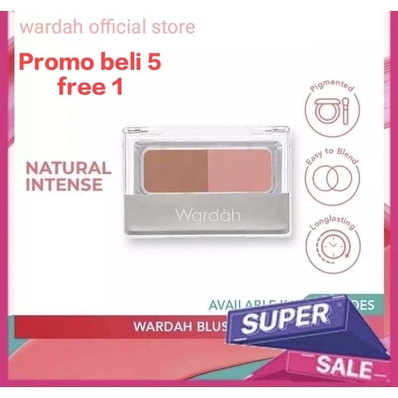 WARDAH BLUSH ON A B C D exclusive eyeshadow expert passionate double function kit original exp 2026
