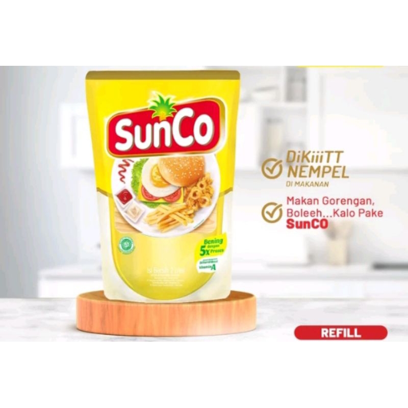 

SUNCO minyak goreng Refill 2 liter (JABODETABEK)