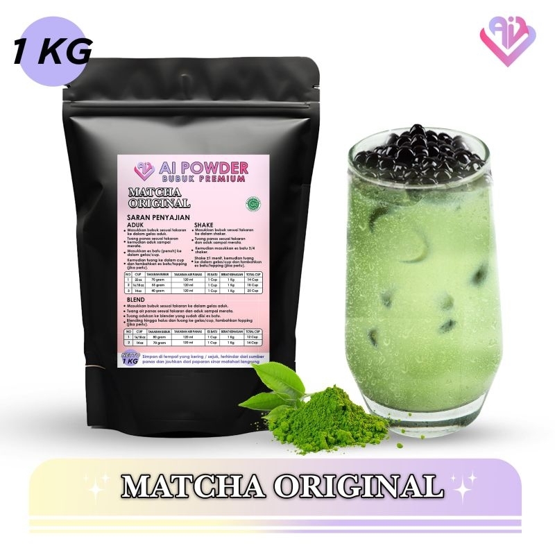 

Matcha Original Bubuk Minuman Premium The Best Instan 1Kg