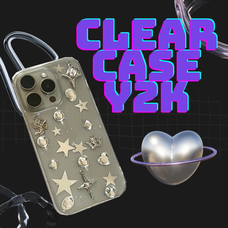 Y2K Clear Case 3D for Iphone Silicon