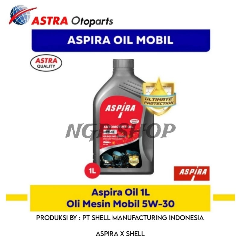 Oli Mobil Aspira 5W-30 API SN Oli Mesin Aspira - Tahan Panas
