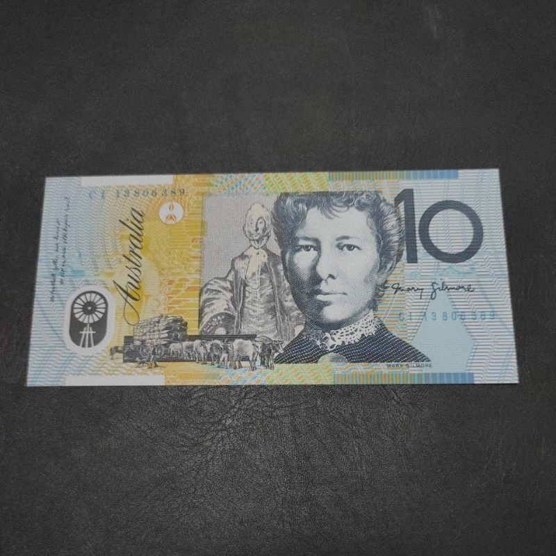 Uang Asing Polymer Australia 10 Dollars