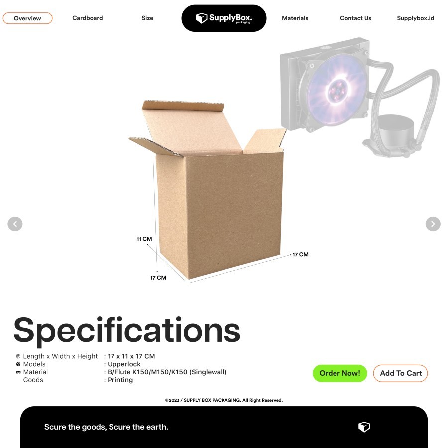 

KARDUS BOX PACKAGING 17 x 11 x 17 CM | Kardus | Cardboard | Dus Box