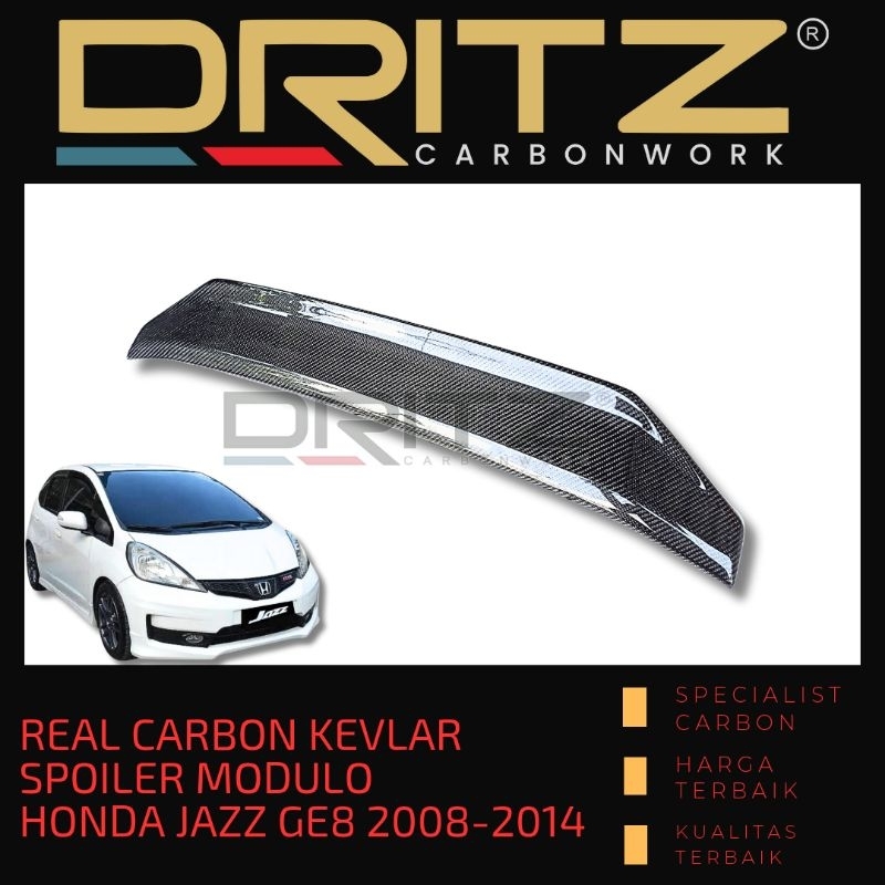 Carbon SPOILER MODULO Mobil HONDA JAZZ GE8 2008-2014 Aksesoris Karbon