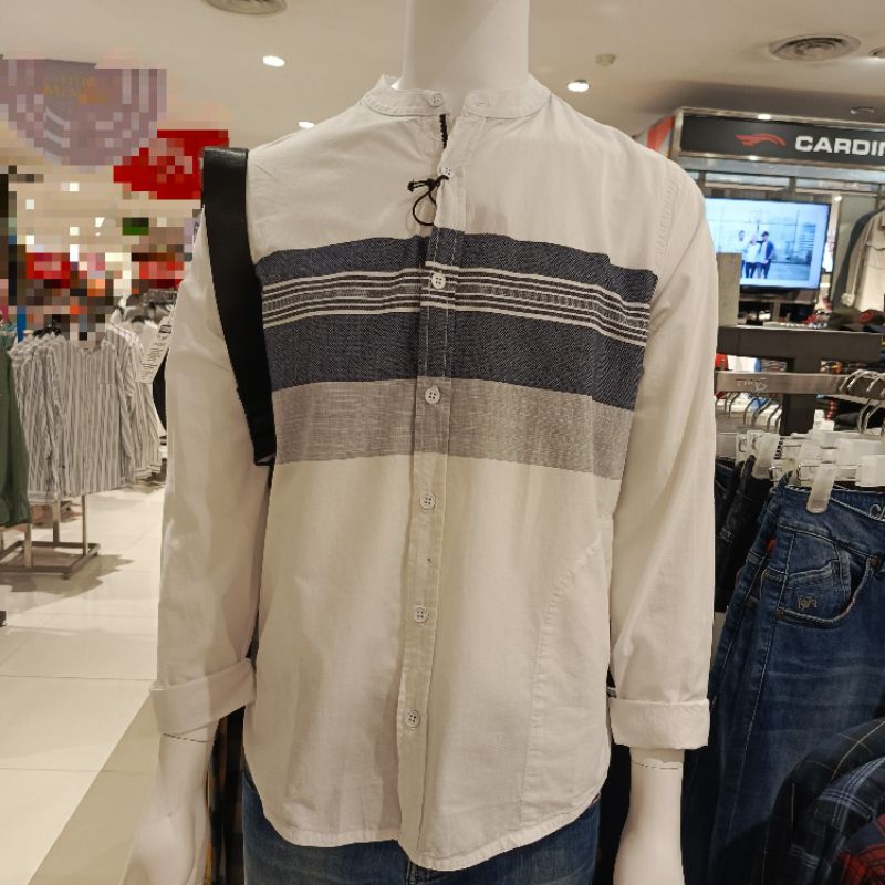 BAJU KOKO PRIA SLIMP FIT CARDINAL PUTIH LIST || BAJU KOKO KEMEJA CARDINAL KATUN BAHAN PREMIUM STOCK 