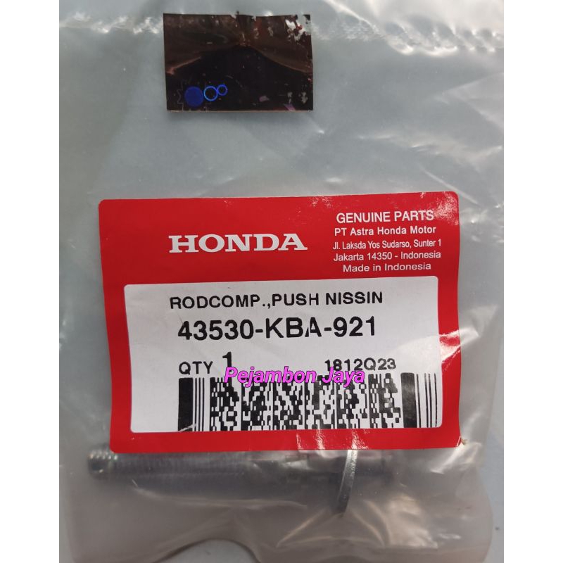 43530KBA921 RODCOMP PUSH NISSIN