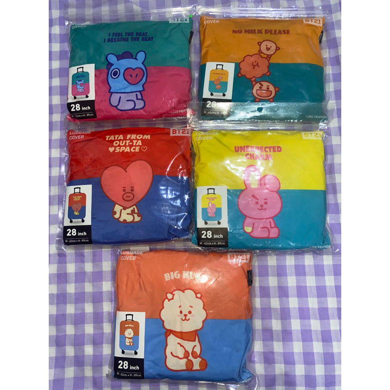[ READY STOCK - SALE ] BT21 Luggage Cover 28"