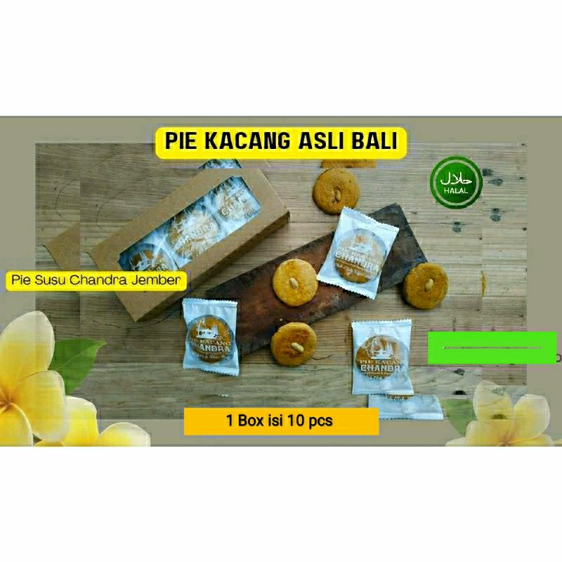 

Pie Kacang Chandra 1 Box isi 10 pcs | Kue Kacang | Pie Susu Chandra | Pie Kacang Chandra | Oleh² Khas Bali |