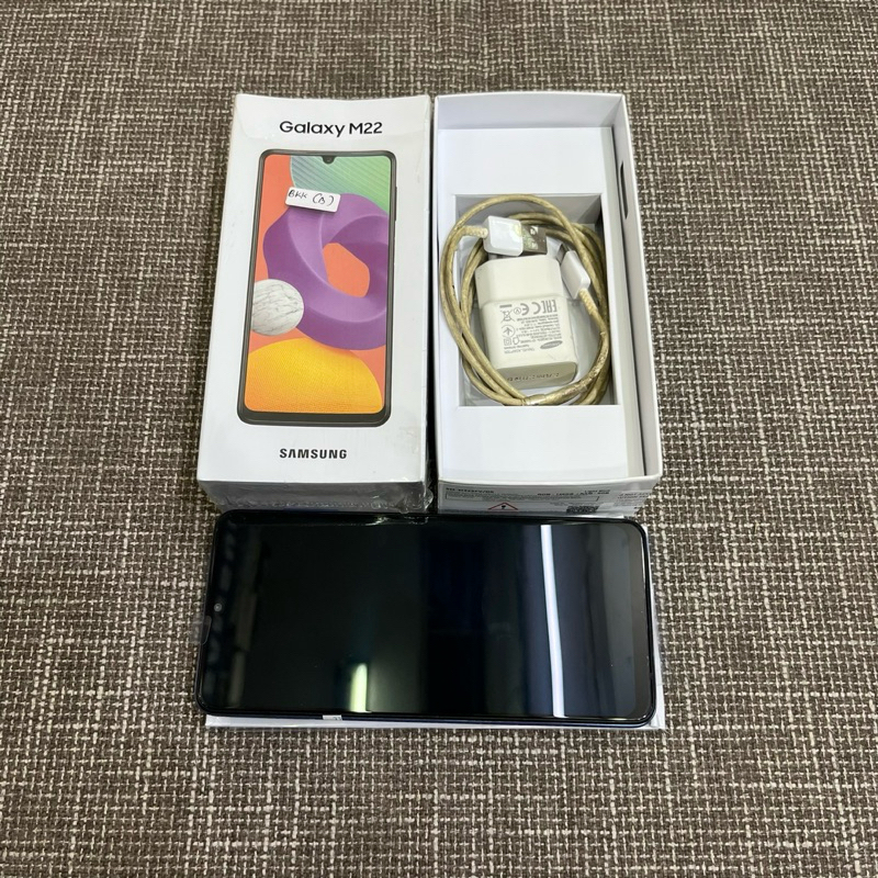 Samsung Galaxy M22 6/128gb Fullset Second Garansi Resmi