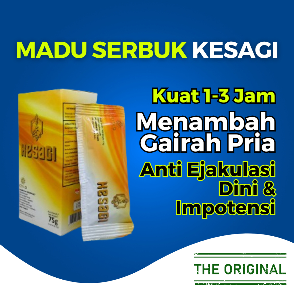 

PROMO KESAGI / KASAGI / KASOGI / HESAGI / KASEGI / KOSAGI MINUMAN HERBAL SERBUK RASA MADU 1 BOX / KOTAK ISI 5 SACHET