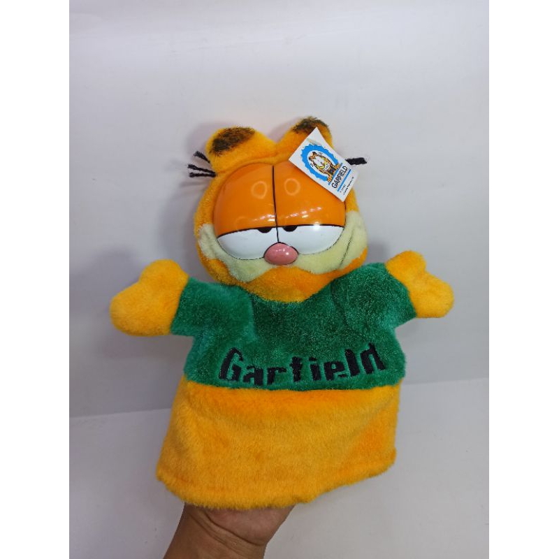boneka Garfield vintage original paws boneka tangan