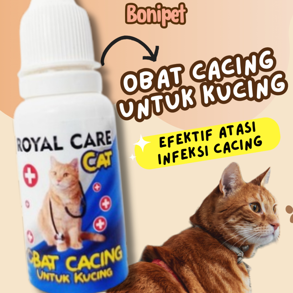 Obat Cacing Kucing Anjing Efektif Atasi Cacing Telur Dewasa Mengobati Infeksi Cacing 10ml
