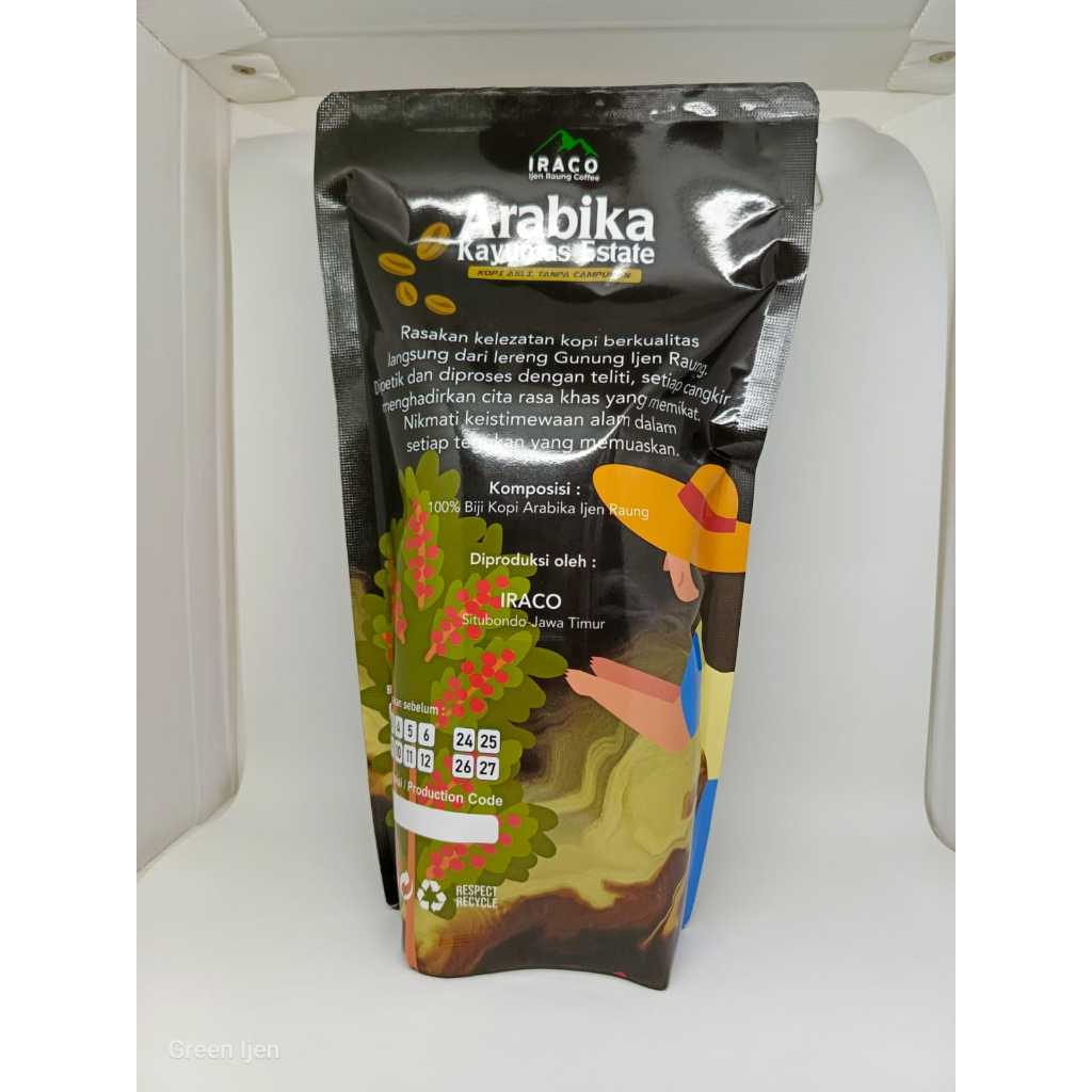 

Kopi Biji Sangrai Murni Arabika Ijen Kebun Kayumas 500 gr