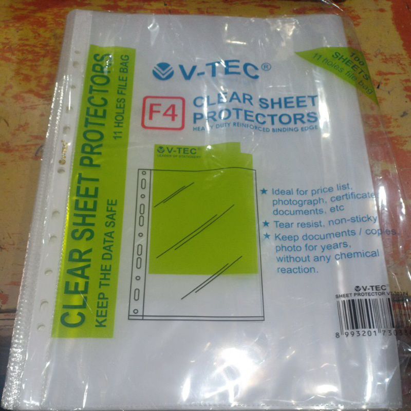 

Clear Sheet Protectors F4 (100Pcs)