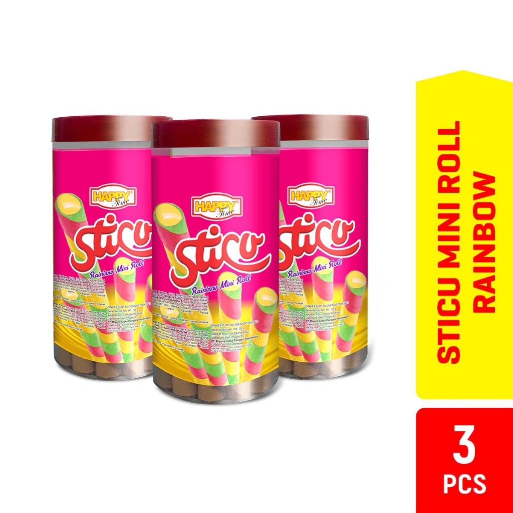 

Happy Time Astor Sticu Mini Wafer Roll Rainbow 33gr (3 Toples)