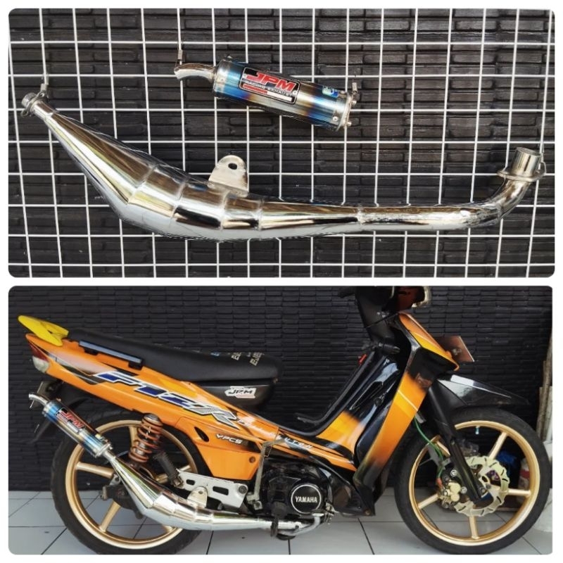 Knalpot FizR racing Croom Halfblue Cobra JPM RACING