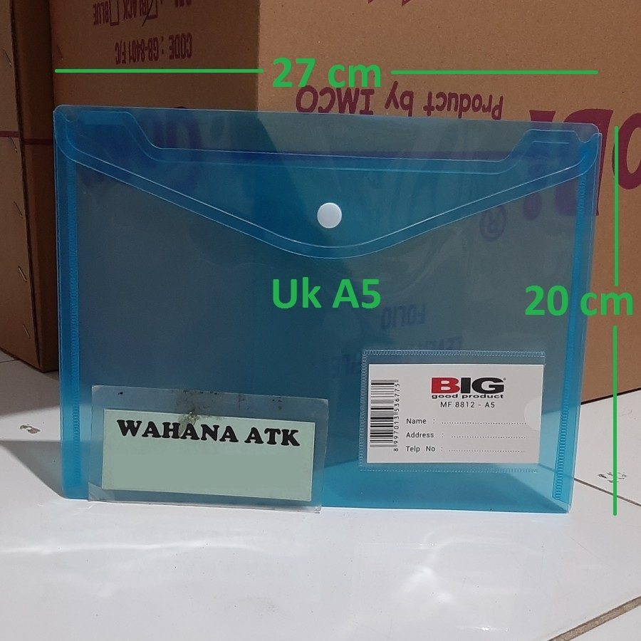 

Map plastik 1 kancing A5