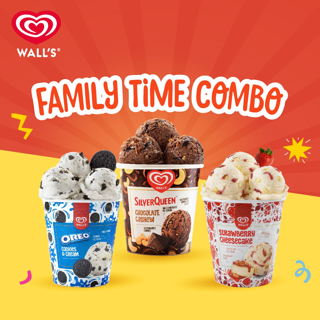 

Selection Family Time Combo - Es Krim / Ice Cream Wall's