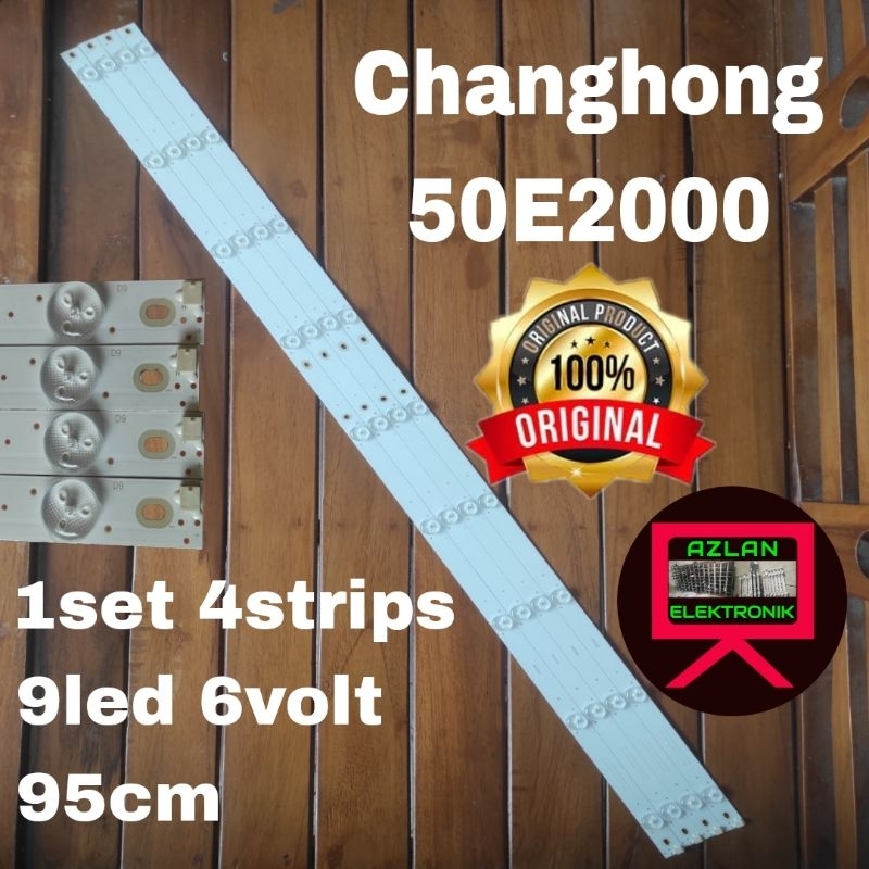 BACKLIGHT LED TV CHANGHONG 50" 50E2000 BL LAMPU 50IN 9LED 50E2000