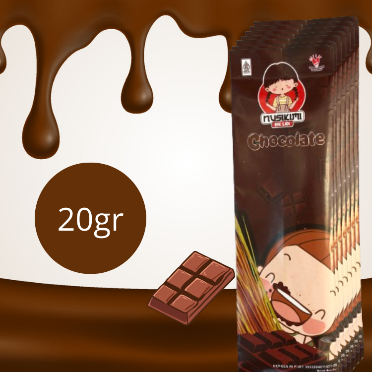 

nusikimi mie lidi Chocolate/ coklat netto 20gr