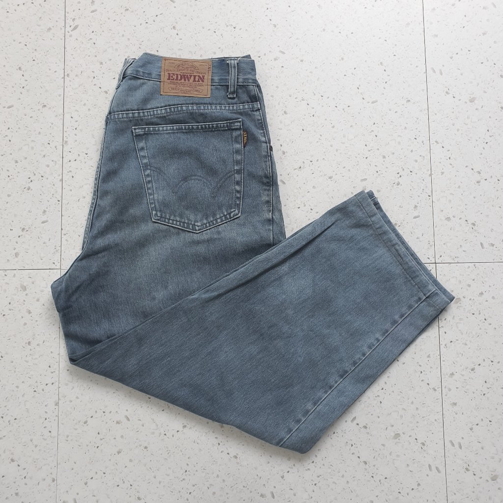 Celana Jeans Panjang Edwin / Size 36 37 - Lingkar 96 cm / Bekas - Second - Preloved