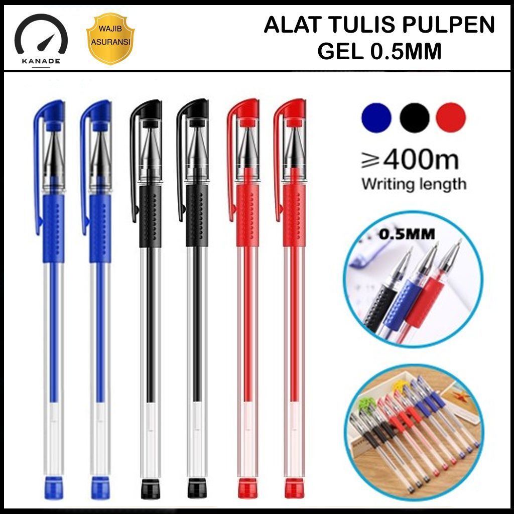 

Pulpen Gel Ink 0.5Mm Alat Tulis Perlengkapan Sekolah Kantor Pena Gel Standart