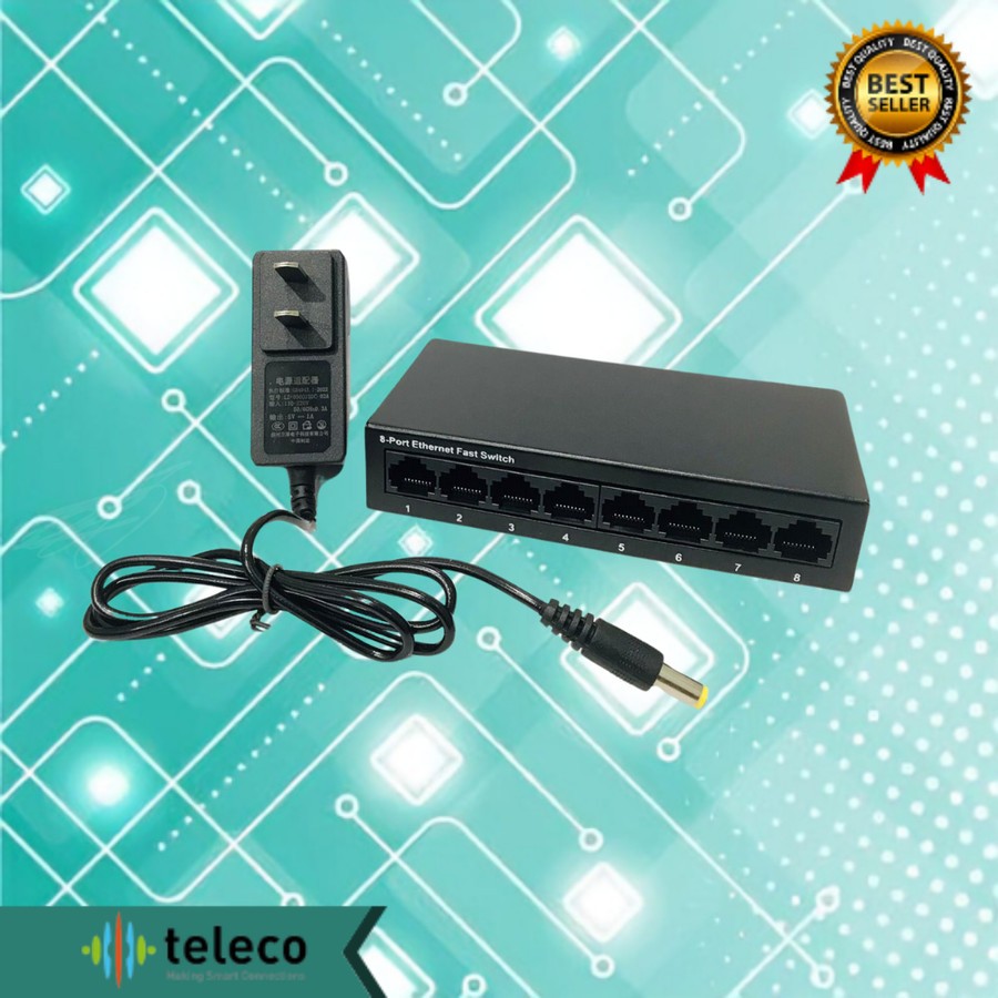 Gigabit 8port 10/100mbps LAN Ethernet RJ45 Hub Mini Network Switch