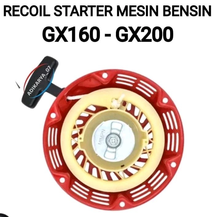 recoil starter gx160 / gx200 tarikan engkol mesin gx160/200 cup engkol