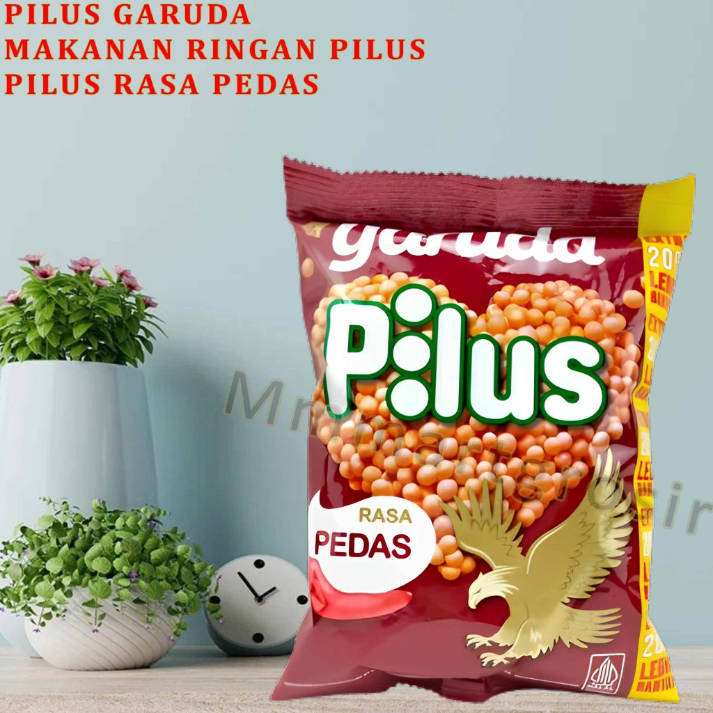 

Pilus Garuda / Makanan Ringan Pilus / Pilus Rasa Pedas / 80gr