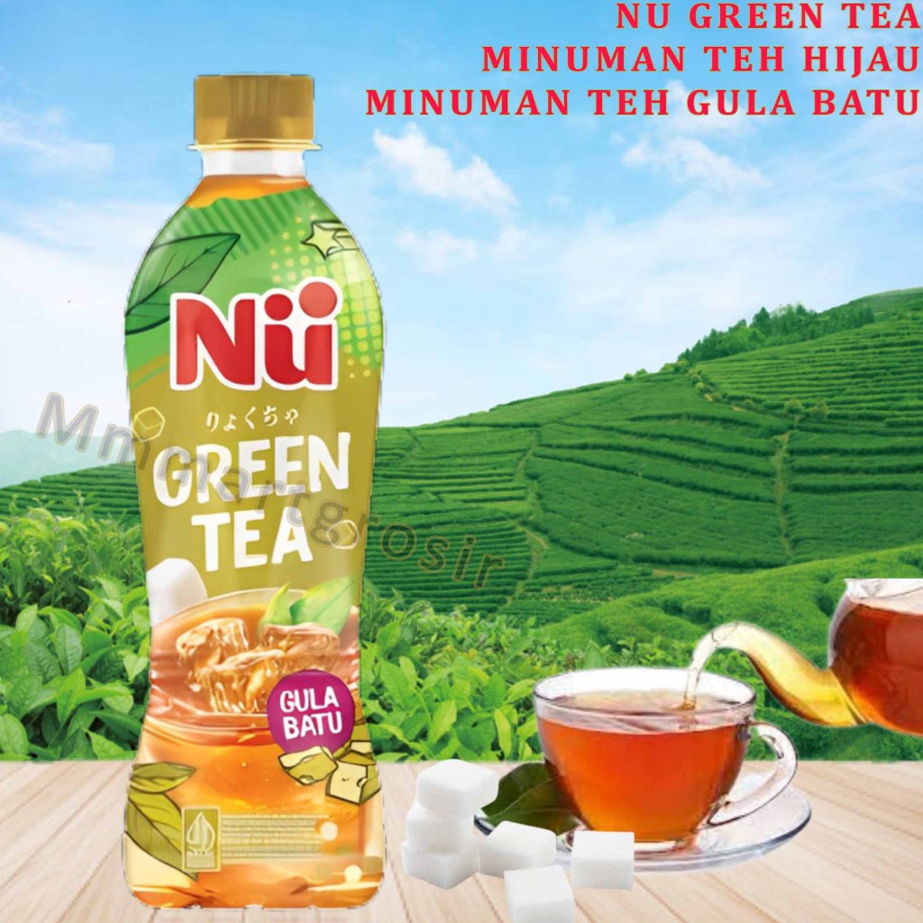 

Nu Green Tea / Minuman Teh Hijau / Teh Rasa Gula Batu / 330ml