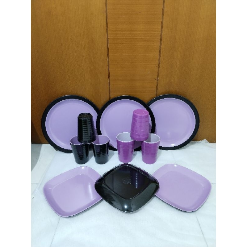 Set Melamin Golden Dragon