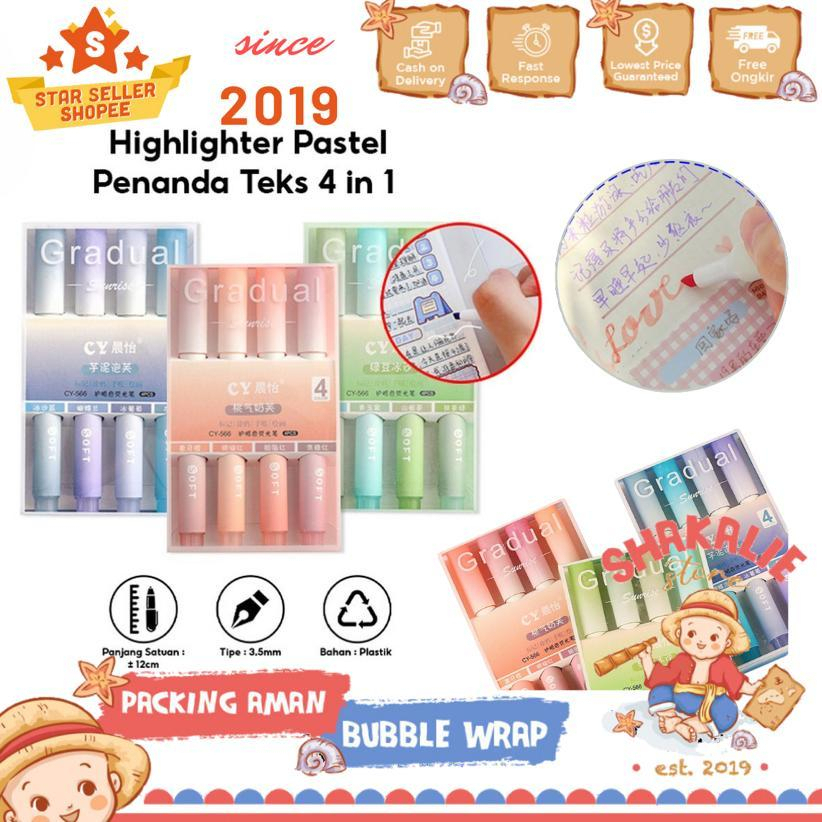 

Highlighter Pastel Penanda Teks 4in1