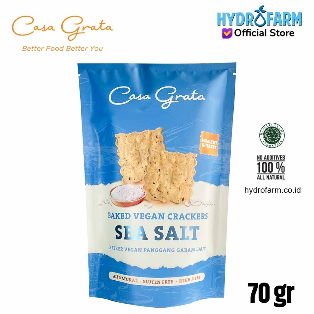 

Casa Grata - Baked Vegan Crackers Sea Salt - 70gr