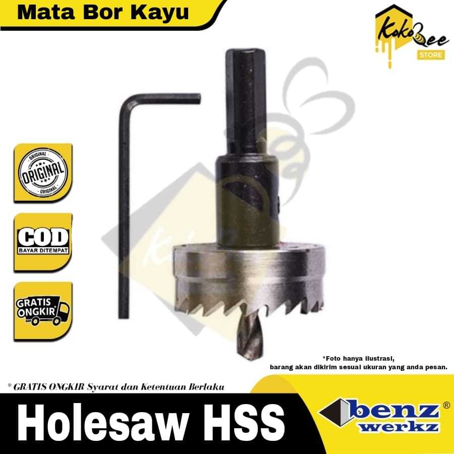 Mata Bor Holesaw HSS 14mm Benz / Mata Bor Plastik Kayu PVC Aluminium