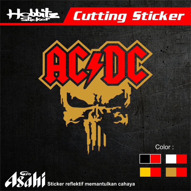 

STICKER ACDC STIKER BAND MUSIK STIKER CUTTING
