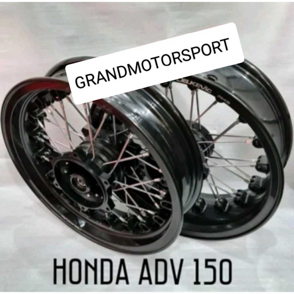 VELG TROMOL JARI JARI HONDA ADV 150 KOMPLIT TINGGAL PASANG ORIGINAL DELKEVIC BEST QUALITY