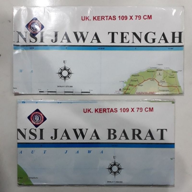 

PETA LIPAT JAWA : BARAT, TENGAH UKURAN 109x79cm
