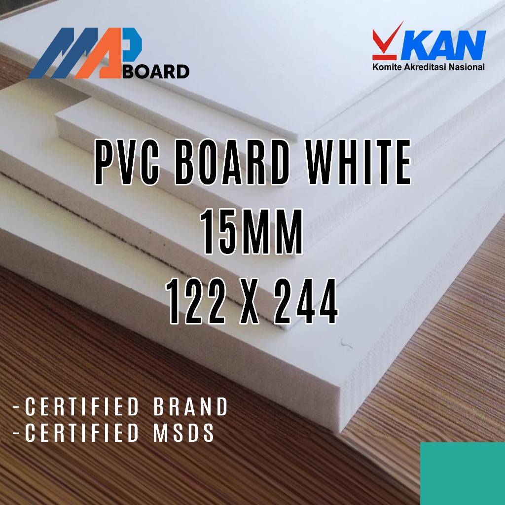 MAP BOARD - PVC Board / PVC Foam Board 15mm Ukuran 122 x 244