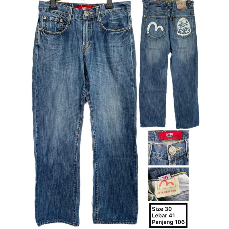 Evisu Celana Jeans Panjang Pria