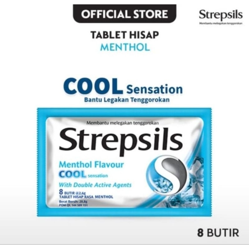 

Strepsils Menthol Flavour Cool Strip 8 Butir