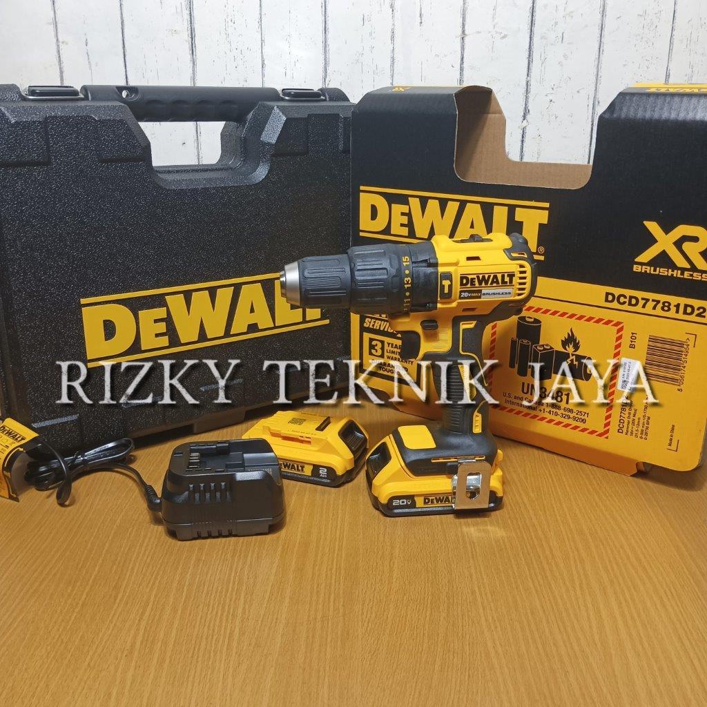 MESIN BOR DEWALT DCD7781 CORDLESS IMPACT HAMMER IMPACT DRILL DCD7781 BOR BETON 13 MM DEWALT