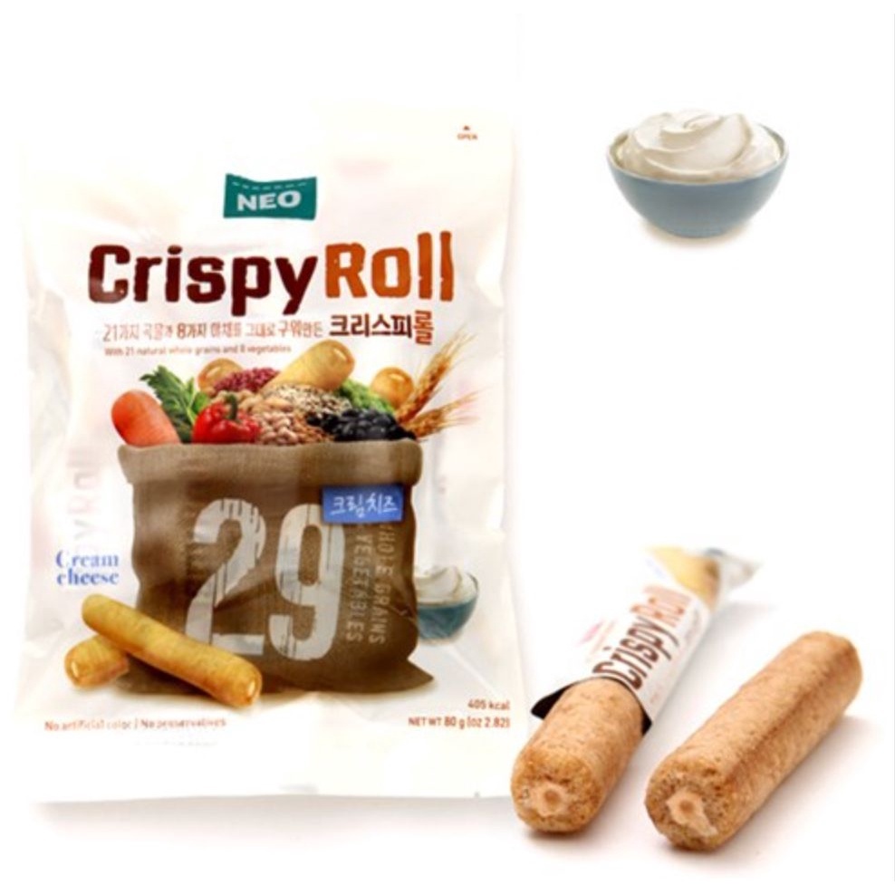 

Neo Crispy Roll Cream Cheese - Wafer Roll Rasa Krim Keju 80gr