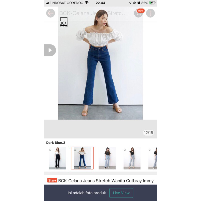jeans cutbray merk BCk