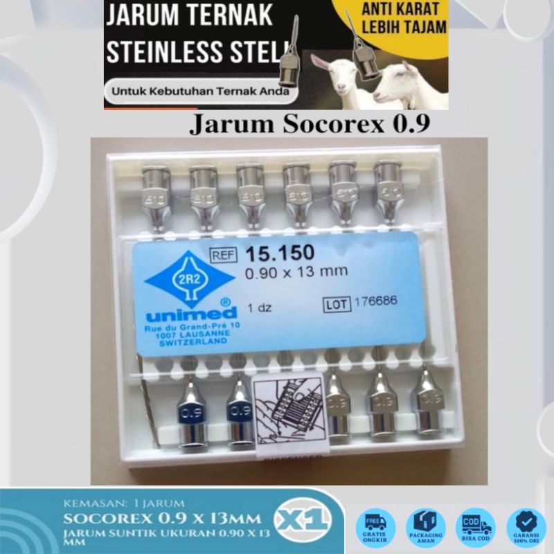 Jarum suntik ternak socorex / perawatan hewan ternak