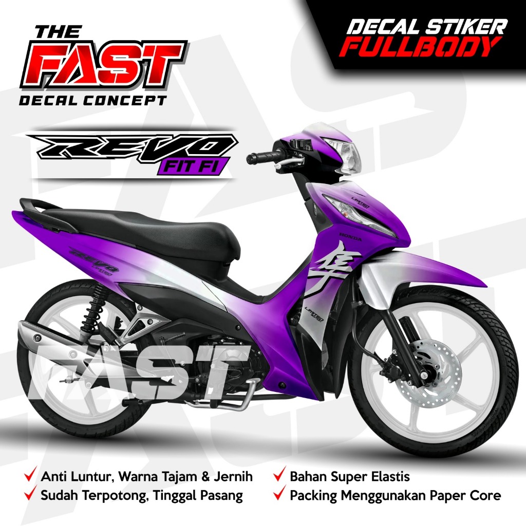 REVO FIT FI Decal Stiker Revo FIT FI Fullbody_Stiker Decal Revo Motif Racing Fullbody_Dekal Variasi 