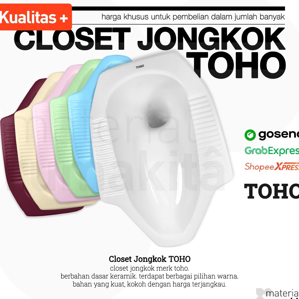fK Closet Jongkok TOHO  Kloset Jongkok TOHO  Warna